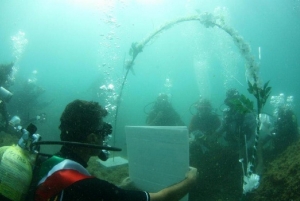 Необычная свадьба под водой
